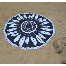 Пляжное полотенце Ловец снов из микрофибры, круглое