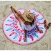 Пляжное полотенце Перья из микрофибры, круглое  в  Интернет-магазин Zelenaya Vorona™ 1