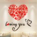 Покупка  Акриловая 3D наклейка "Loving You" красный 40х40см в  Интернет-магазин Zelenaya Vorona™