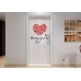 Акриловая 3D наклейка "Loving You" красный 60х60см  в  Интернет-магазин Zelenaya Vorona™ 6