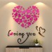 Покупка  Акриловая 3D наклейка "Loving You" красная роза 60х60см в  Интернет-магазин Zelenaya Vorona™