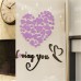 Покупка  Акриловая 3D наклейка "Loving You" светло-фиолетовый 60х60см в  Интернет-магазин Zelenaya Vorona™
