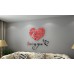 Акриловая 3D наклейка "Loving You" красный 40х40см  в  Интернет-магазин Zelenaya Vorona™ 4