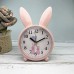 Покупка  Детские настольные часы-будильник Милый кролик. Светло-розовый  в  Интернет-магазин Zelenaya Vorona™