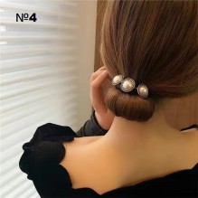 Елегантна шпилька-твістер для волосся з перлиною прикрасою