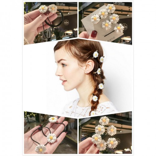Набор резинок и заколок для волос Ромашки  в  Интернет-магазин Zelenaya Vorona™ 3
