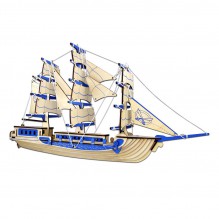 3D Дерев'яний конструктор модель корабель Європейський вітрильний корабель