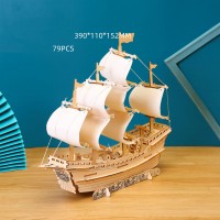  3D дерев'яний конструктор модель Корабель з вітрилами Ming Dynasty