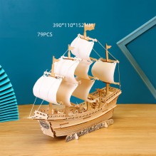  3D дерев'яний конструктор модель Корабель з вітрилами Ming Dynasty