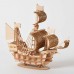 Покупка   3D дерев'яний конструктор Wooden Art модель Вітрильник в  Интернет-магазин "Зелена Ворона"