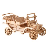  3D дерев'яний конструктор Wooden Art модель Ретро автомобіль