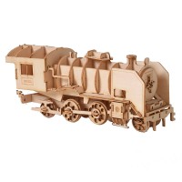  3D дерев'яний конструктор Wooden Art модель Паровоз