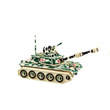 3D Деревянный конструктор. Модель Военный Танк ZTZ-99