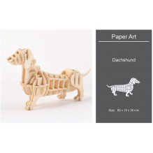 3D модель для збірки Paper Art Такса