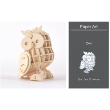 3D модель для збірки Paper Art Сова