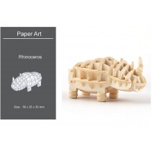 3D модель для збірки Paper Art Носоріг