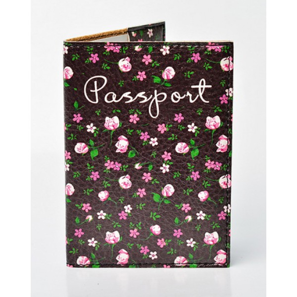 Обложка для паспорта Цветы