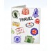 Покупка  Обложка на ID паспорт Travel штампы в  Интернет-магазин Zelenaya Vorona™