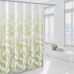 Тканинна шторка для ванної та душу Листя 180x200 см  в  Интернет-магазин "Зелена Ворона" 1