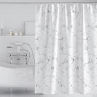 Тканинна шторка для ванної та душу під мармур Marble 180x200 см