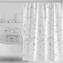 Тканинна шторка для ванної та душу під мармур Marble 180x200 см
