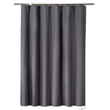 Тканинна шторка для ванної та душу Gray Charm сірого кольору 180x200 см