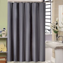 Тканинна шторка для ванної та душу Gray Charm сірого кольору 180x200 см