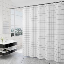 Тканинна шторка для ванної та душу Decor Сell біла 180x200 см