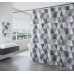 Тканинна шторка для ванної та душу Triangles 180x200 см  в  Интернет-магазин "Зелена Ворона" 1