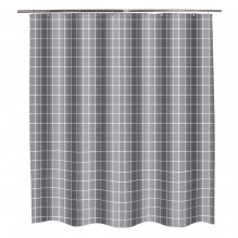 Тканинна шторка для ванної та душу Decor Сell сіра 180x200 см