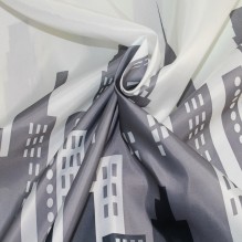 Тканинна шторка для ванної та душу у міському стилі City 180x200 см