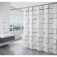 Тканинна шторка для ванної та душу Square 180x200 см