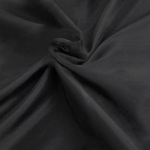 Тканинна шторка для ванної та душу Black Charm чорного кольору 180x200 см