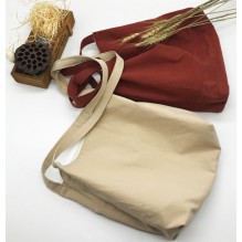 Летняя текстильная сумка. Светло-бежевая