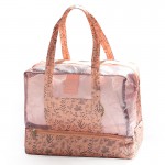 Пляжная сумка Weekeight Листья. Нежно-розовая