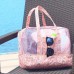 Пляжная сумка Weekeight Листья. Нежно-розовая  в  Интернет-магазин Zelenaya Vorona™ 1