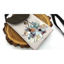 Женская сумка-кошелек Cats текстильная