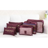 Набір дорожніх органайзерів Secret Pouch. Бордовий