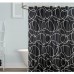 Черно-белая шторка для ванной и душа Black & white  в  Интернет-магазин Zelenaya Vorona™ 1